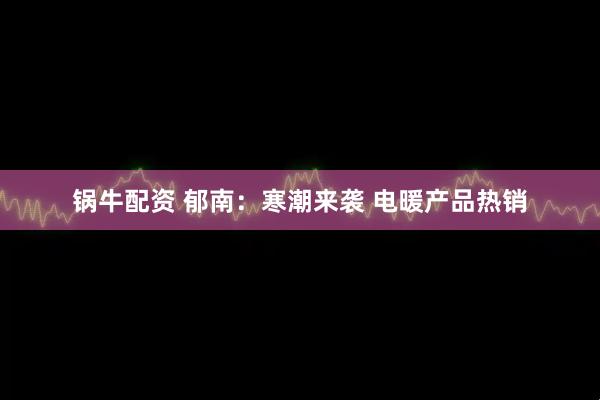 锅牛配资 郁南：寒潮来袭 电暖产品热销