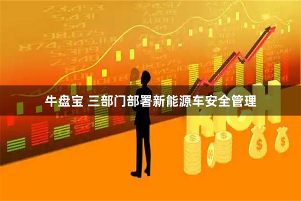 牛盘宝 三部门部署新能源车安全管理