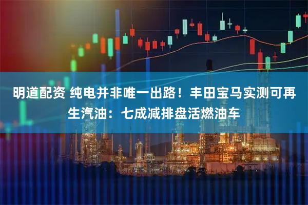 明道配资 纯电并非唯一出路!丰田宝马实测可再生汽油:七成减排盘活燃油车